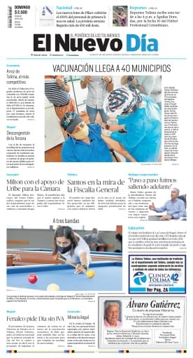 28 02 2021 El Nuevo Día portada