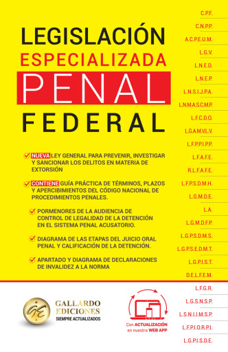 Legislación Especializada Penal Federal 2026