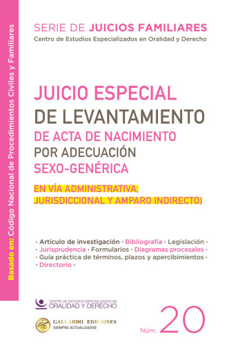 Juicio Especial de Levantamiento de Acta Nacimiento por Adecuación Sexo-Genérica (En vía admin, jurisdiccional y amparo indirecto)