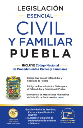 Legislación Esencial Civil y Familiar de Puebla 2026
