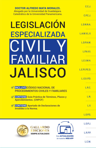 Legislación Especializada Civil y Familiar de Jalisco 2026