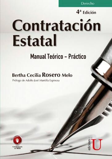 Portada del libro «Contratación estatal. Manual teórico – práctico. 4ª. Edición»