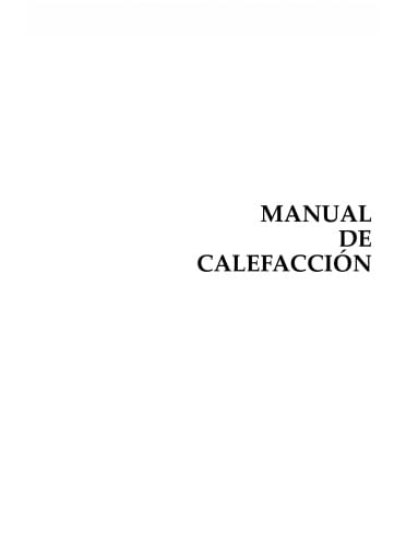 Manual de Calefacción