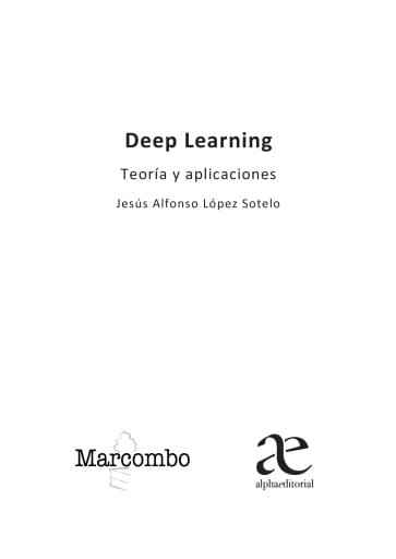 Deep Learning: teoría y aplicaciones