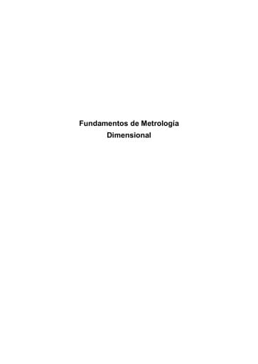 FUNDAMENTOS DE METROLOGÍA DIMENSIONAL