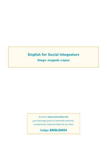 Portada del libro «English for social integrators»