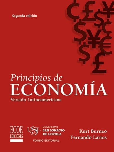 Portada del libro «Principios de economía», de Larios Fernando Kurt Burneo