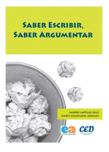 Saber escribir, saber argumentar