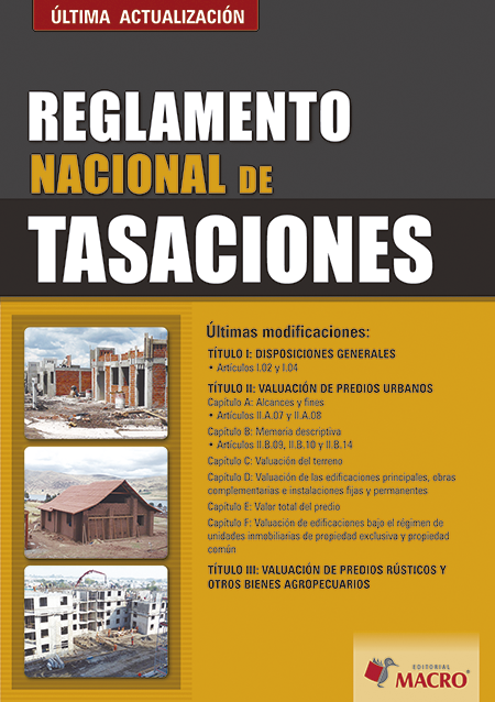 Reglamento Nacional de Tasaciones