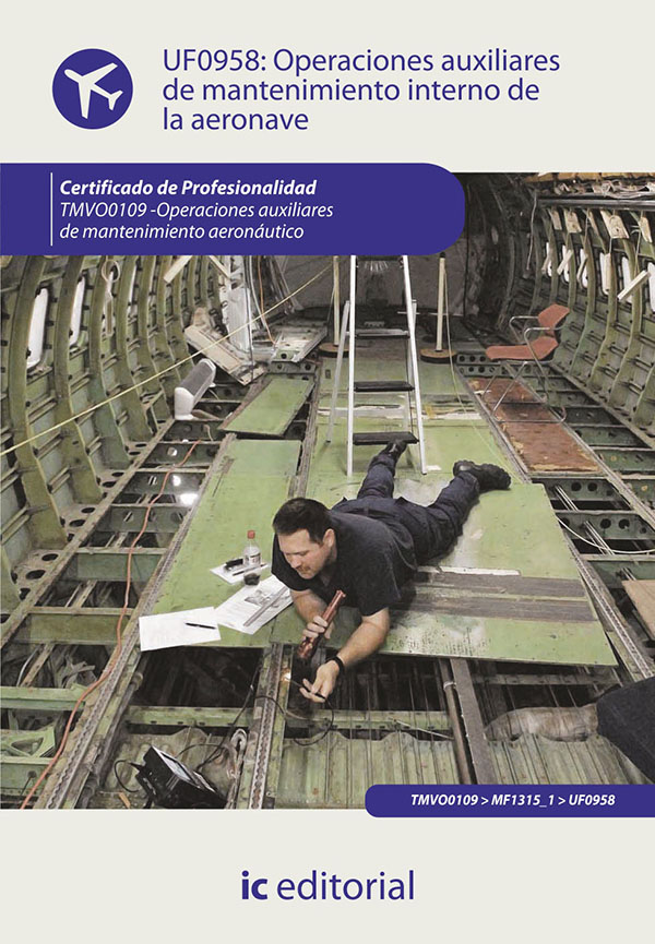 Operaciones auxiliares de mantenimiento interno de la aeronave. TMVO0109