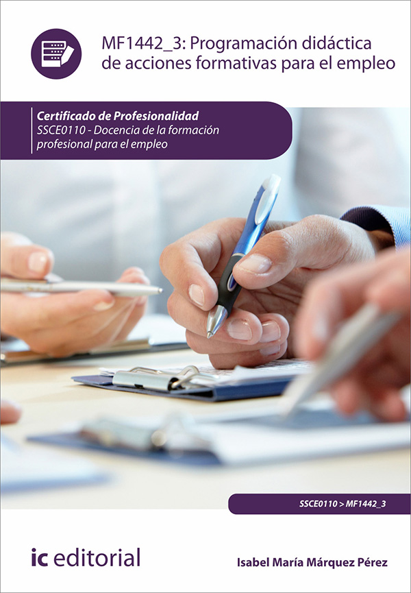 Programación didáctica de acciones formativas para el empleo. SSCE0110