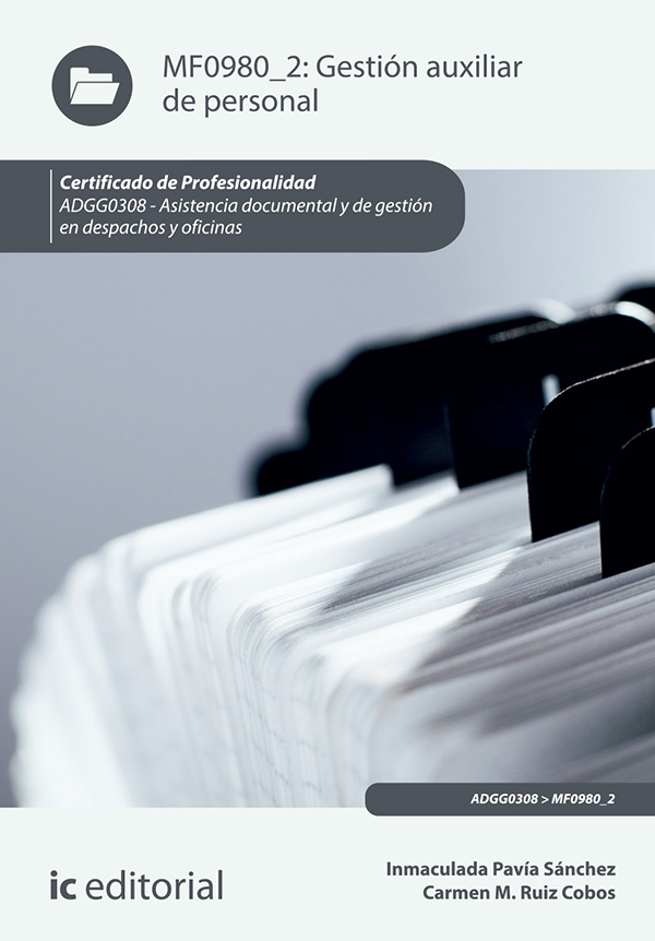 Gestión auxiliar de personal. ADGG0308
