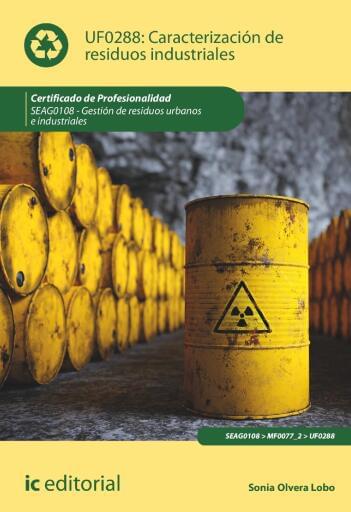Caracterización de residuos industriales. UF0288