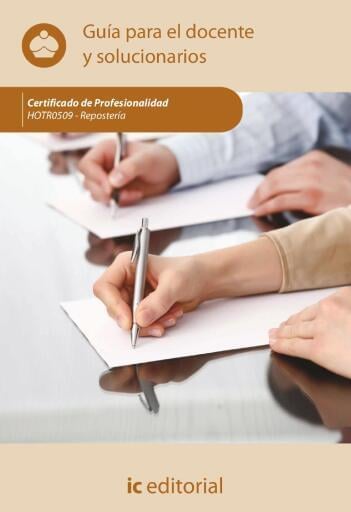Repostería. HOTR0509 - Guía para el docente y solucionarios