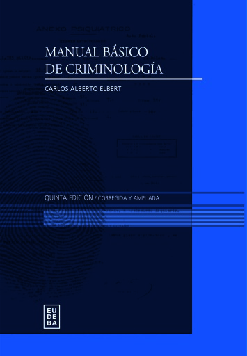 Manual básico de criminología