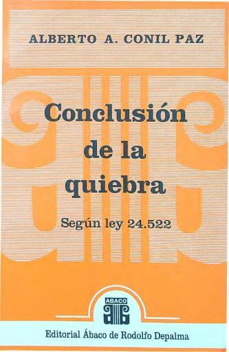CONCLUSIÓN DE LA QUIEBRA (E-BOOK)