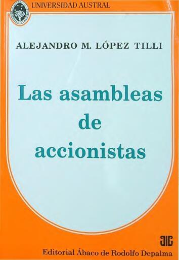 LAS ASAMBLEAS DE ACCIONISTAS (E-BOOK)