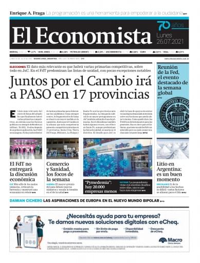 Lunes 26 de Julio de 2021