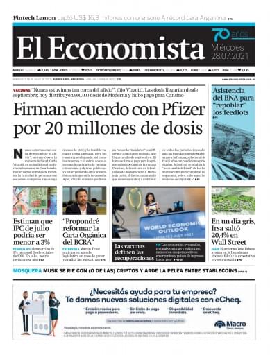 Miércoles 28 de Julio de 2021