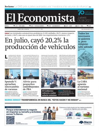 Jueves 5 de Agosto de 2021