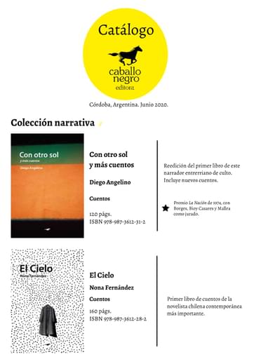 Editorial Caballo Negro - Catálogo 2020
