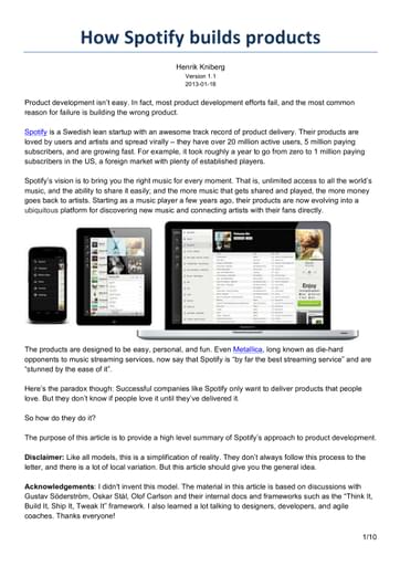 How Spotify Builds Products cover image
