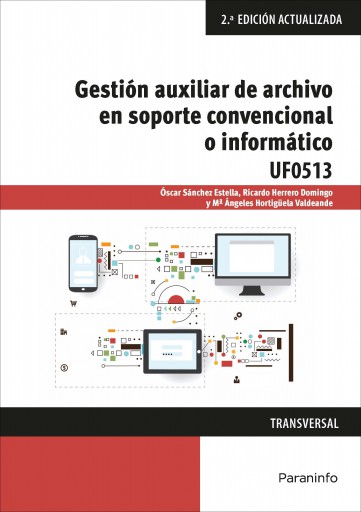 Portada del libro «Gestión auxiliar de archivo en soporte convencional o informático - Windows 10 y Access 2016 (E-Book)»