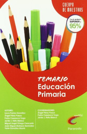 Portada del libro «Temario de educación primaria para opositores al cuerpo de maestros (E-Book)»