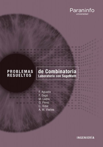Portada del libro «Problemas resueltos de Combinatoria. Laboratorio con SageMath (E-Book)»
