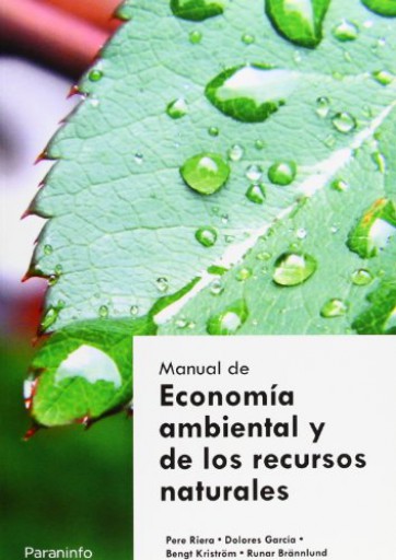 Manual economía ambiental y de los recursos naturales (E-Book)
