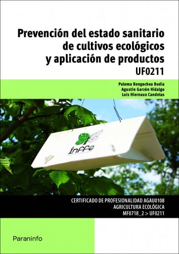 Portada del libro «Prevención del estado sanitario de cultivos ecológicos y aplicación de productos (E-Book)»