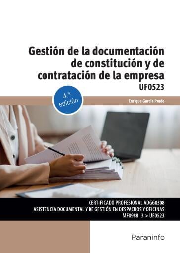 UF0523 - Gestión de la documentación de constitución y de contratación de la empresa
