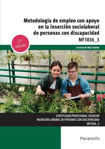 MF1036_3 - Metodología de empleo con apoyo en la inserción sociolaboral de personas con discapacidad