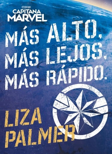 Portada del libro «Capitana Marvel. Más alto, más lejos, más rápido»