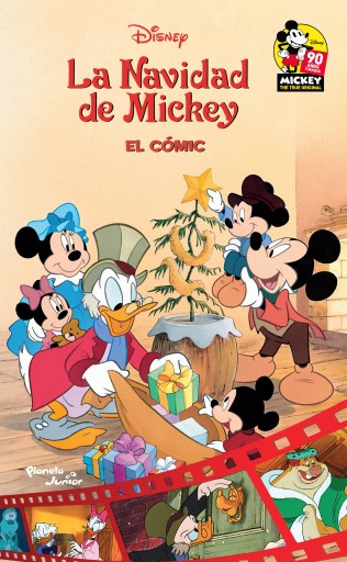 Portada del libro «La Navidad de Mickey», de Disney