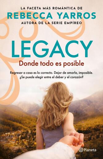 Portada del libro «Legacy 2. Donde todo es posible», de Rebecca Yarros