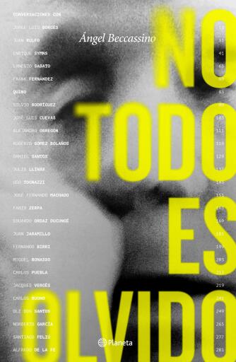 Portada del libro «No todo es olvido», de Angel Beccassino