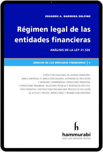 Régimen legal de las entidades financieras