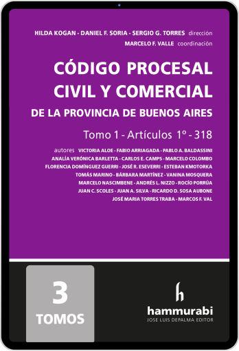 Código Procesal Civil y Comercial de la Provincia de Buenos Aires - 3 Tomos