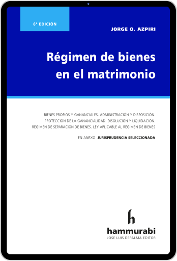 Régimen de bienes en el matrimonio 6ed