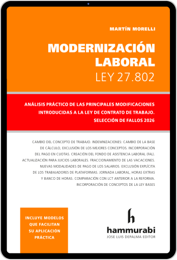 Modernización Laboral. Ley 27.802