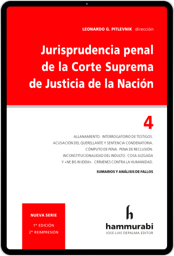 Jurisprudencia penal CSJN, t. 4