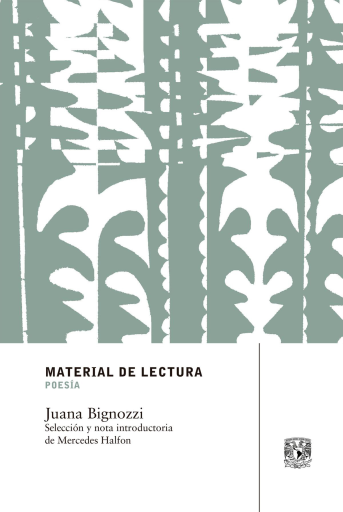 Juana Bignozzi. Material de lectura.Poesía. Nueva época