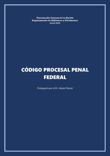 CÓDIGO PROCESAL PENAL FEDERAL 2026