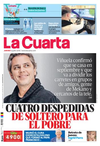 19 07 2018 La Cuarta La Cuarta