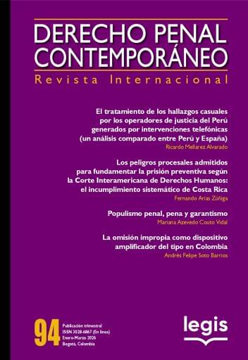 Revista Derecho Penal ed 94 Ref 132898 - ISSN 3028-6867 (En línea)