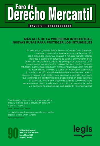 Revista Foro de derecho mercantil ed 90 ISSN: 3028-6875 (En línea) - Ref 132897