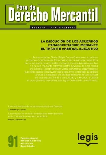 Revista Foro de derecho mercantil ed 91 ISSN: 3028-6875 (En línea) - Ref 132927