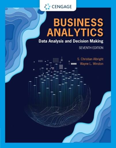 Business Analytics Data Analysis and Decision Making