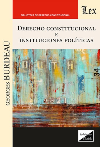 Portada del libro «Derecho constitucional e instituciones políticas»